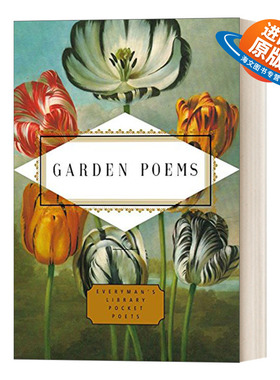 英文原版 Garden Poems Everyman's Library Pocket Poets Series 园林诗歌 人人图书馆精装收藏版 John Hollander 进口英语书籍