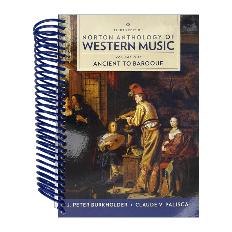 英文原版 Norton Anthology of Western Music 诺顿西方音乐选集 第八版 第1部 古代到巴洛克风格 英文版 进口英语原版书籍