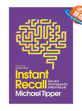 英文原版 Instant Recall 即时记忆 快速记忆训练法 Michael Tipper 英文版 进口英语原版书籍