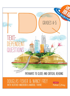 英文原版 Text-Dependent Questions  Grades K-5 如何通过基于文本的问题教学生学习精读 文本精读与批判性阅读教学指南 进口书