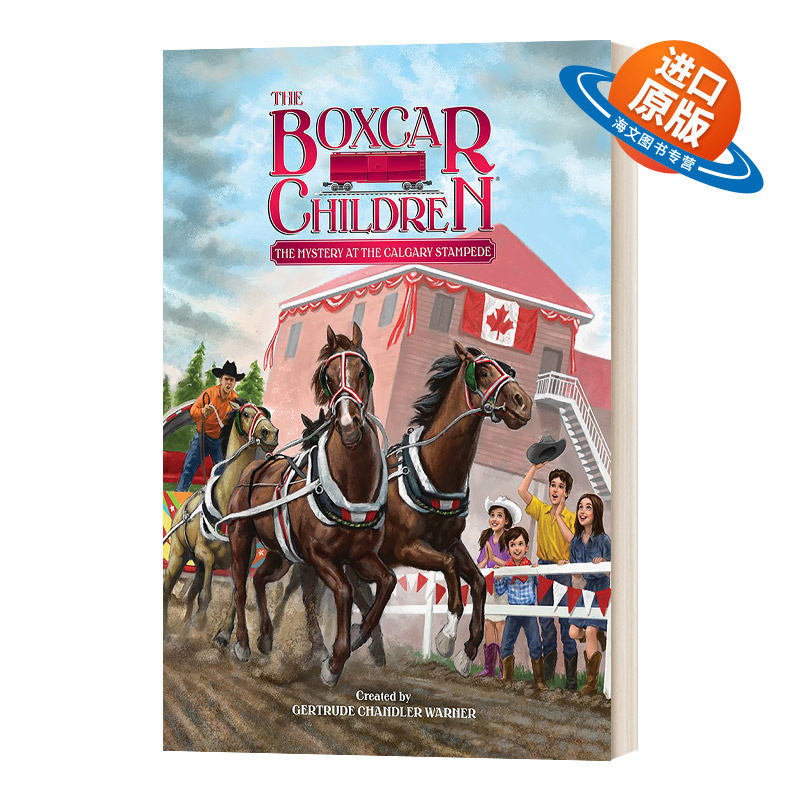 英文原版 The Mystery at the Calgary Stampede 卡尔加里的神秘事件 棚车少年140 The Boxcar Children Mysteries 进口英语书籍