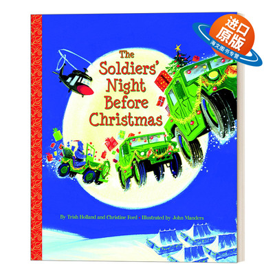 英文原版绘本 The Soldiers' Night Before Christmas 士兵们的圣诞前夕 兰登书屋精装大金书 英文版 进口英语原版书籍