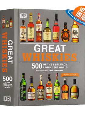 威士忌品鉴 世界500种威士忌 英文原版 精装 Great Whiskies 500 of the Best from Around the World DK 精装 英文版进口英语书籍