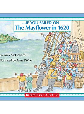 英文原版 If You Sailed on the Mayflower 如果你在五月花号上航行 儿童历史科普绘本 英文版 进口英语原版书籍