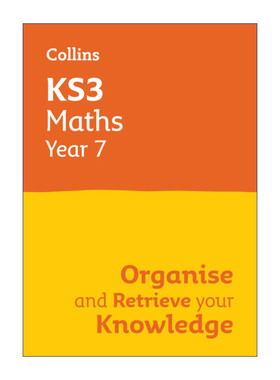 英文原版 Collins KS3 Maths Year 7 Organise and Retrieve Your Knowledge 柯林斯英国初中数学复习册七年级 进口英语原版书籍