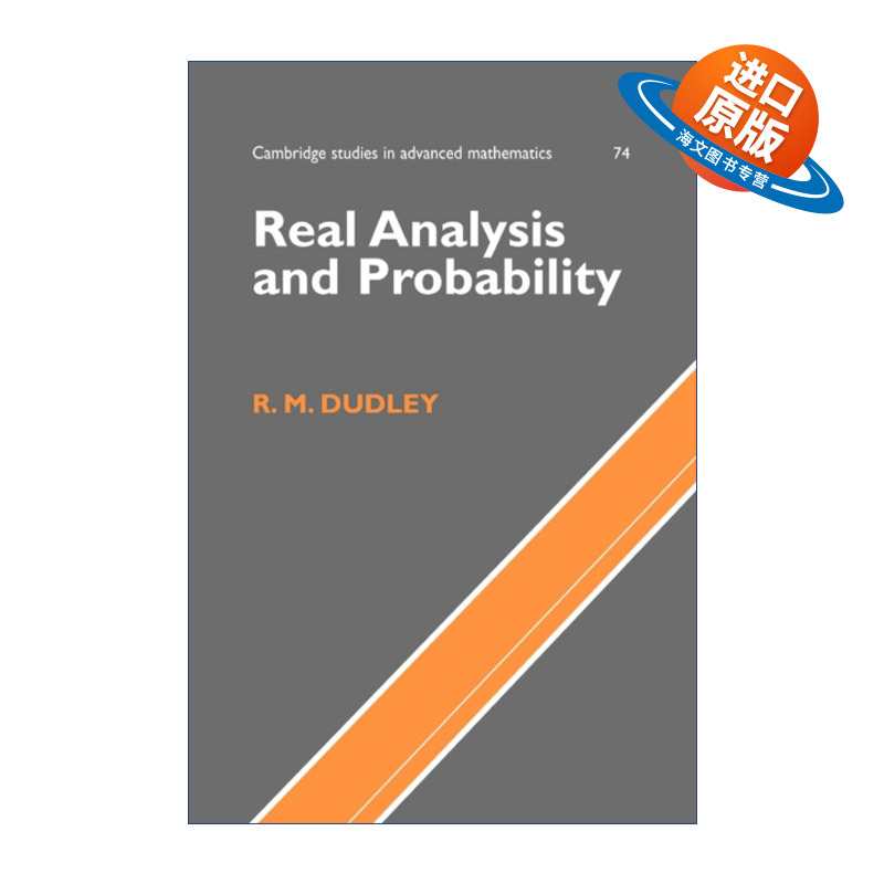 英文原版 Real Analysis and Probability 实分析和概率论 剑桥高等数学研究系列 英文版 进口英语原版书籍