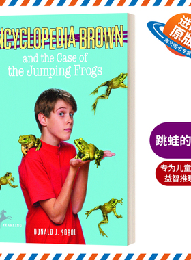英文原版 Encyclopedia Brown and the Case of the Jumping Frogs 百科全书小布朗 跳蛙的案例 英文版 进口英语原版书籍