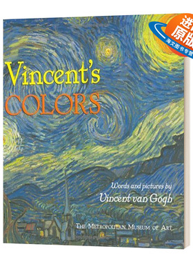 英文原版 精装绘本 Vincent's Colors 梵高的颜色 精装 儿童艺术启蒙 博物馆收藏艺术作品 英文版 进口英语原版书籍