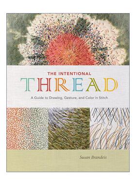 英文原版 The Intentional Thread 有意的线 缝纫中的针画 手势与色彩指南 刺绣 精装艺术图册 Susan Brandeis 进口英语原版书籍