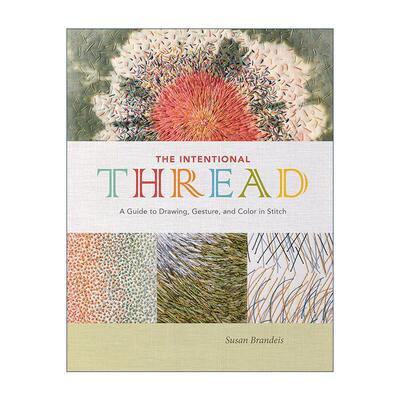 英文原版 The Intentional Thread 有意的线 缝纫中的针画 手势与色彩指南 刺绣 精装艺术图册 Susan Brandeis 进口英语原版书籍