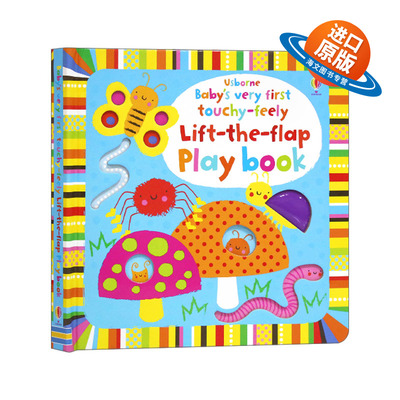 英文原版 Usborne Baby's Very First Touchy-Feely Lift-the-Flap Play Book 宝宝的首本触摸认知翻翻游戏书 英文版 进口英语书籍