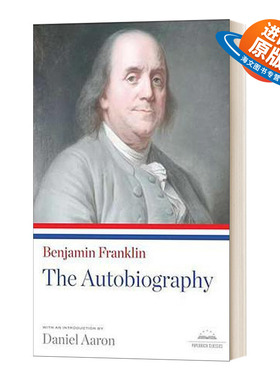 英文原版 Benjamin Franklin The Autobiography 富兰克林自传 美国图书馆 Eclectic English Classics 英文版 进口英语原版书籍