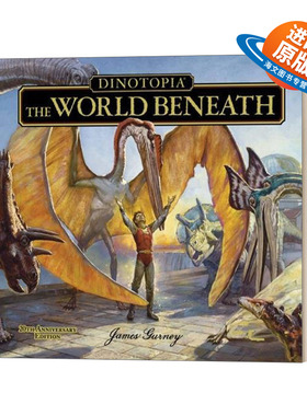 英文原版 Dinotopia The World Beneath 20th Anniversary Edition 漫画 恐龙帝国 地下世界 20周年纪念版 英文版 进口英语书籍