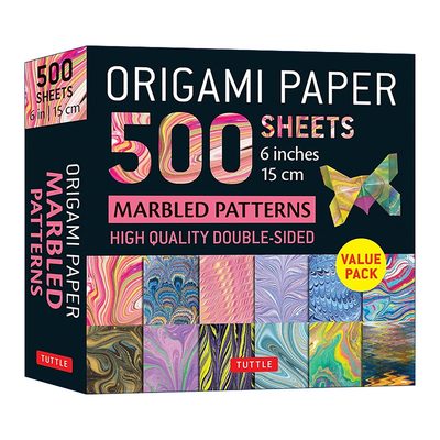 英文原版 Origami Paper 500 sheets Marbled Patterns 6