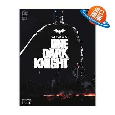 英文原版 Batman One Dark Knight 蝙蝠侠 黑暗骑士 DC黑标漫画 Jock 英文版 进口英语原版书籍
