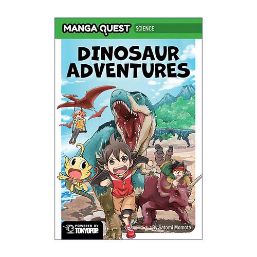 英文原版 Manga Quest Science Dinosaur Adventures 漫画闯关系列 科学 恐龙大冒险 儿童全彩科普漫画 逻辑思维培养 英文版