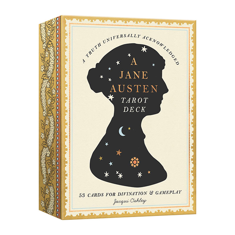 英文原版 A Jane Austen Tarot Deck简·奥斯汀塔罗牌 53张奥斯汀不朽小说中手绘人物物品+指南手册英文版进口英语原版书籍