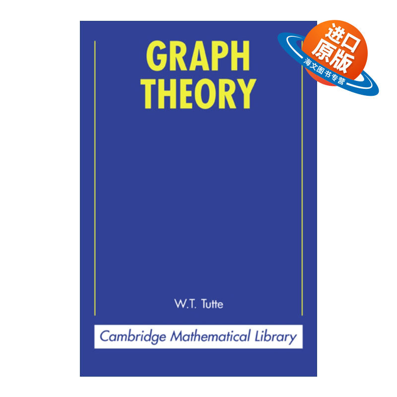 英文原版 Graph Theory 图论 威廉·托马斯·塔特 剑桥数学图书馆系列 英文版 进口英语原版书籍