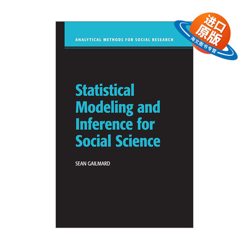 英文原版 Statistical Modeling and Inference for Social Science 社会科学的统计推断与建模 英文版 进口英语原版书籍