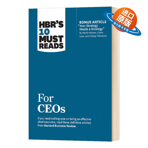 哈佛商业评论CEO必读 英文原版 HBR's 10 Must Reads for CEOs 企业管理 英文版进口英语书籍