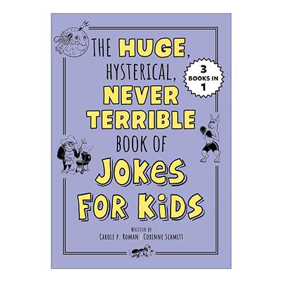 英文原版 The Huge Hysterical Never Terrible Book of Jokes for Kids Silly Jokes 儿童笑话书 谜语集 益智游戏活动书 英文版
