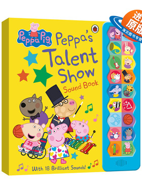 英文原版 Peppa Pig Peppa's Talent Show 小猪佩奇的才艺秀 发声书 精装 英文版 进口英语原版书籍