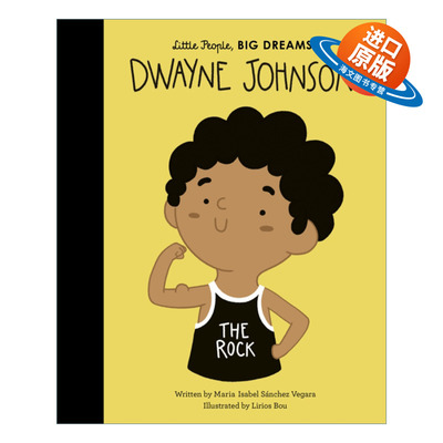 英文原版 Little People Big Dreams Dwayne Johnson 小人物大梦想纸板书 巨石强森 道恩强森 职业摔角 精装 英文版 进口书籍