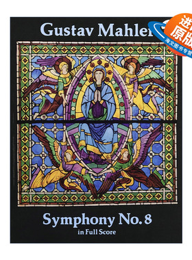 英文原版 Symphony No.8 In Full Score 古斯塔夫·马勒第八交响曲全谱 Gustav Mahler 英文版 进口英语原版书籍