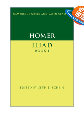 英文原版 Homer Iliad  Book I 荷马 伊利亚特 卷一 剑桥希腊拉丁语经典系列 原文加学者注释 英文版 进口英语原版书籍