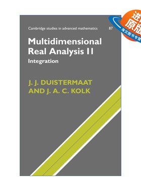 英文原版 Multidimensional Real Analysis II 多维实分析 下 剑桥高等数学研究系列 精装 英文版 进口英语原版书籍