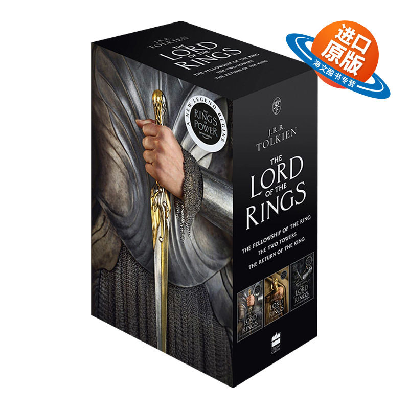 英文原版小说 The Lord Of The Rings Boxed Set 指环王套装 Amazon剧集力量之戒影视封面版 英文版 进口英语原版书籍