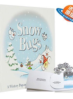 寒冬里的飞虫 儿童立体书 英文原版 Snow Bugs A Wintery Pop Up Book 翻翻书 想象力开发 David A Carter 英文版进口原版英语书籍