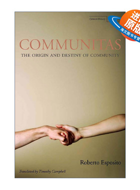 英文原版 Communitas 共同体的起源与命运 罗伯托·埃斯波西托 英文版 进口英语原版书籍