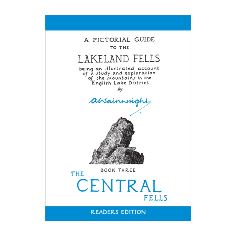 英文原版 The Central Fells A Pictorial Guide to the Lakeland Fells温莱特湖区瀑布图鉴中央瀑布精装英文版进口英语书籍