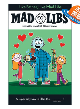 英文原版 Like Father Like Mad Libs 喜欢爸爸 疯狂填词游戏 英文版 进口英语原版书籍