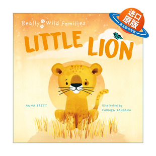 英文原版 Little Lion A Day in the Life of a Lion Cub 小狮子的一天 儿童动物精装绘本 Really Wild Families 进口英语原版书籍
