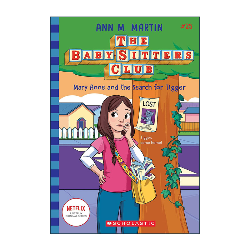 英文原版 The Baby-sitters Club 25 Mary Anne And The Search For Tigger 保姆俱乐部小说25 英文版 进口英语原版书籍
