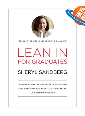 英文原版 Lean In for Graduates 向前一步 致毕业生 求职 面试 指南 Sheryl Sandberg 精装 英文版 进口英语原版书籍