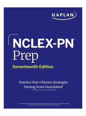 英文原版 NCLEX-PN Prep 卡普兰 美国职业护士考试备考 第7版 英文版 进口英语原版书籍
