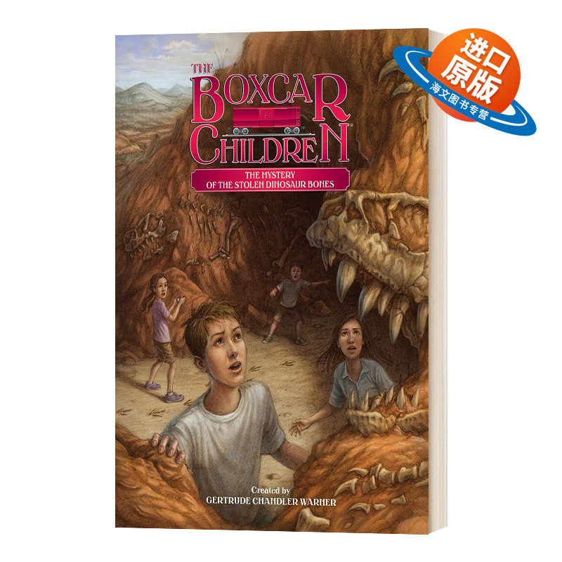 英文原版 The Mystery of the Stolen Dinosaur Bones 被盗恐龙骨骼之谜 棚车少年139 The Boxcar Children Mysteries进口英语书籍