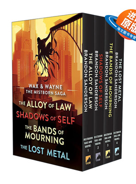 英文原版 Wax and Wayne The Mistborn Saga Boxed Set 迷雾之子第二纪元4册盒装 英文版 进口英语原版书籍