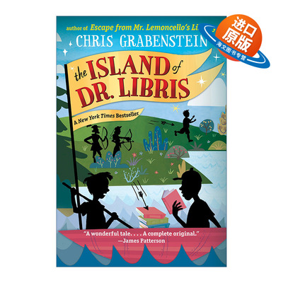 英文原版 The Island of Dr.Libris 博士的小岛 儿童推理冒险小说 神奇图书馆系列作者Chris Grabenstein 英文版 进口英语原版书籍