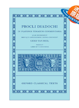 英文原版 Proclus: Commentary on Timaeus  Book 5 普罗克鲁斯 论柏拉图蒂迈欧篇 卷五 精装 英文版 进口英语原版书籍