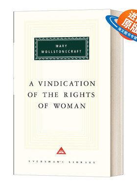 英文原版 精装 A Vindication of Rights of Woman 为女权辩护 人人图书馆精装收藏版 英文版 进口英语原版书籍