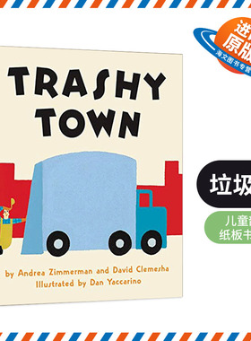 英文原版 Trashy Town 垃圾镇 儿童韵文纸板书绘本 2-6岁 英文版 进口英语原版书籍