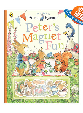 英文原版 Peter Rabbit Peter's Magnet Fun 彼得兔系列 磁吸趣味纸板书 英文版 进口英语原版书籍