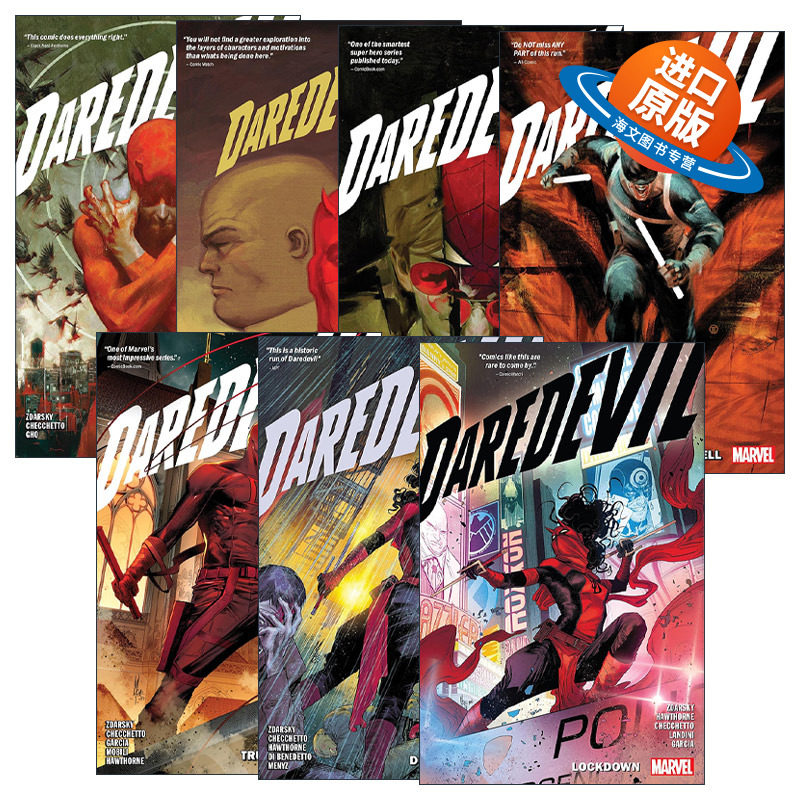 英文原版 Daredevil By Chip Zdarsky系列 7册套装 超胆侠 漫威漫画 夜魔侠 英文版 进口英语原版书籍