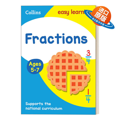 英文原版 Fractions Ages 5-7 柯林斯分数 5-7岁 英文版 进口英语原版书籍