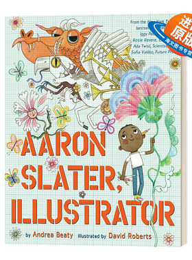 英文原版 精装 Aaron Slater  Illustrator 亚伦想当插画师 梦想行动派 STEAM教育 精装绘本 英文版 进口英语原版书籍儿童外文书