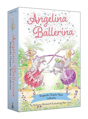 英文原版 Angelina Ballerina Keepsake Chapter Book Collection 芭蕾小精灵安吉莉娜 章节书 4册盒装 英文版 进口英语原版书籍